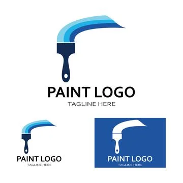 Paint Logo Template vector icon Stock Illustration