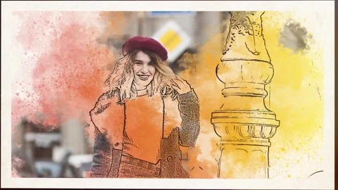 Paint Memories Slideshow Stock After Effects