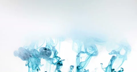 Paint in a milky mist Stock Footage 234968469