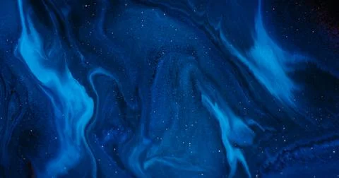 Paint mix glitter flow sparkling texture fluid art Stock Illustration