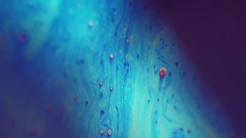 Paint mix psychedelic fluid color gasoline flow Stock-Footage 289467888