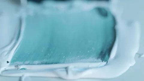 Paint Mixing Close-up Stock Footage 126903365