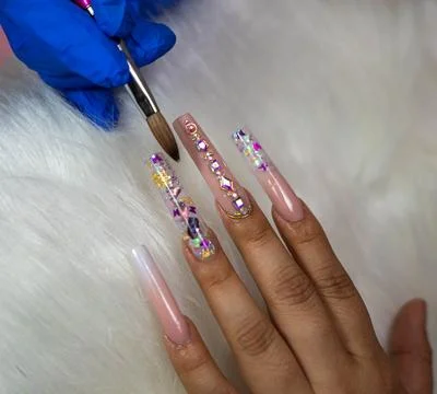 Paint nails Stock Photos