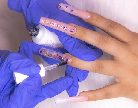 Paint nails Stock Photos