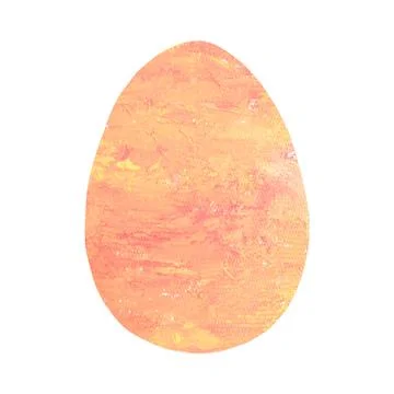 Paint oil abstract egg. Easter elements, backgrounds and textures. Isolated,  Illustrazione stock