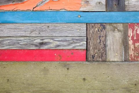 Paint on Old Plank Background Stock Photos