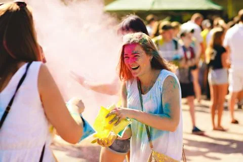 Paint paint holi Stock Photos