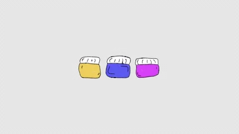 Paint Palette Drawing Icon Stock Footage 313890781