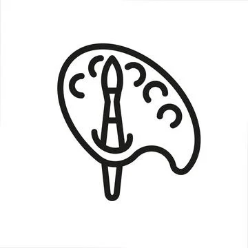 Paint Palette Stock Illustration