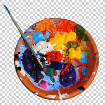 Paint palette Stock Illustration