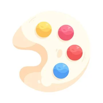 Paint palette Stock Illustration