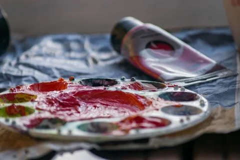 Paint Palette Stock Photos