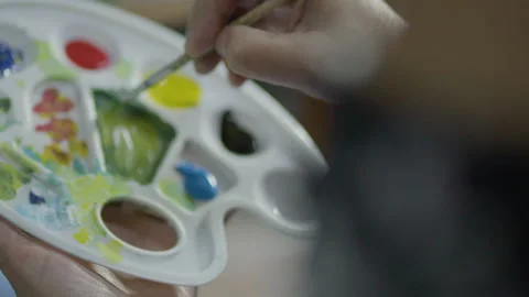 Paint Palette Slow Motion Stock-Footage 278278743