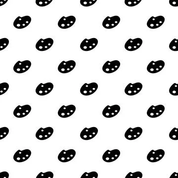 Paint pallete pattern seamless vector Stock Illustration
