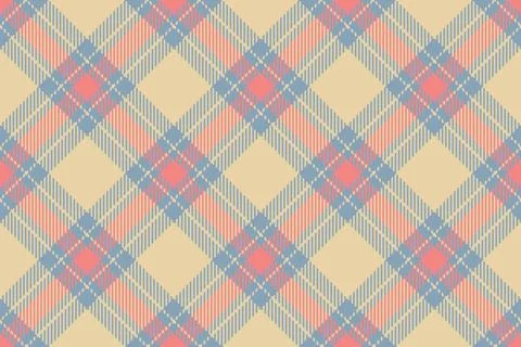 Paint pattern check texture, summer tartan seamless plaid. Harvest backgrou.. Stock Illustration