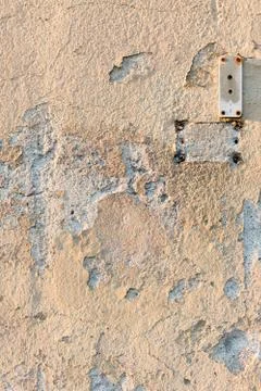 Paint peeling of from wall Stock Photos