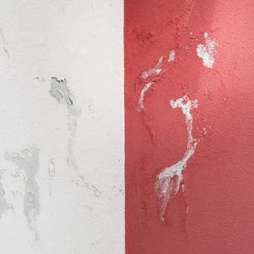 Paint peeling off from the wall Stock Photos