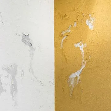 Paint peeling off from the wall Stock Photos