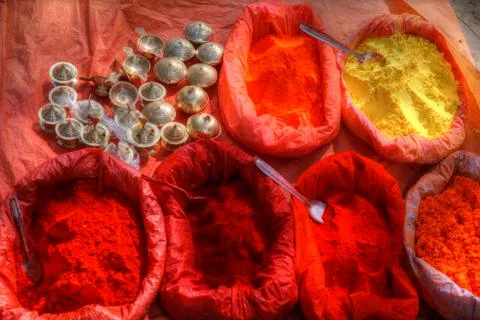 Paint pigment Stock Photos