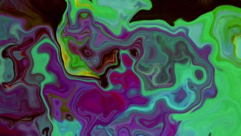 Paint Pigments Spreading Into New Visual Forms Stock Footage 337446365