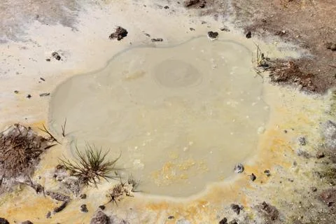Paint Pot in Yellowstone Stock Photos