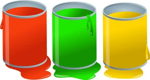 Paint Pots Stock-Illustration