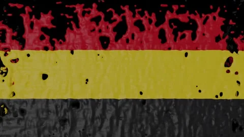 Paint Pouring of the German Flag Stock Footage 264459868
