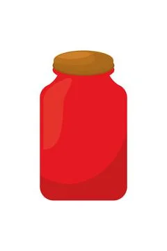 Paint red bottle Stock Illustration
