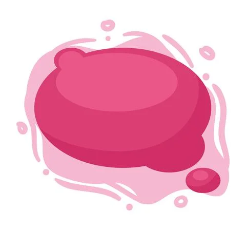 Paint red bubble Stock Illustration