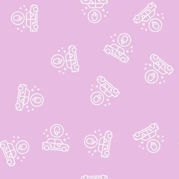 Paint repair line seamless pattern Illustrazione stock