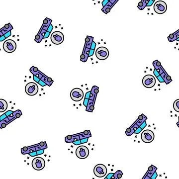 Paint repair vector seamless pattern Stock Illustration