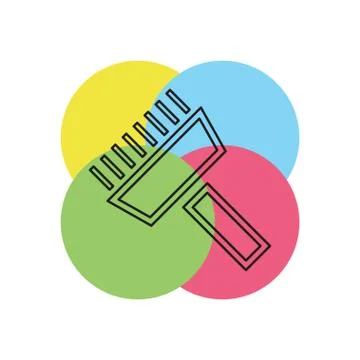 Paint roll icon, vector paint brush Stock Illustration