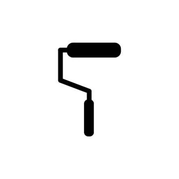 Paint roll vector design template illustration Stock Illustration