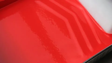 Paint roller and tray Video stock 12733476