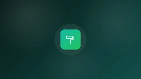 Paint Roller Animated Icon 16:9 Stock Footage 345159876