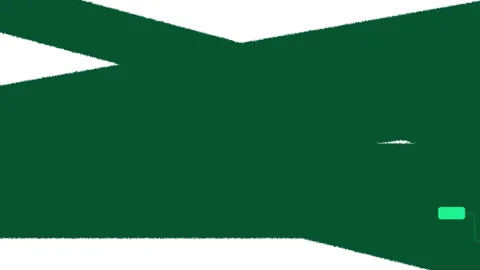 Paint roller applying green paint on a white wall Stock Footage 329674930