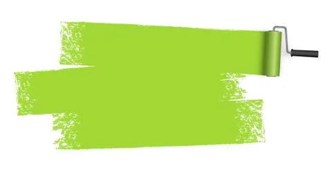 Paint roller concept with marking Stock Illustration