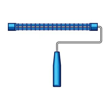Paint roller frame tool for renovation projects Stock Illustration