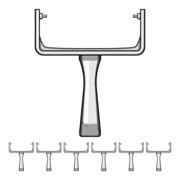 Paint roller frame vector graphic for renovation work Illustration