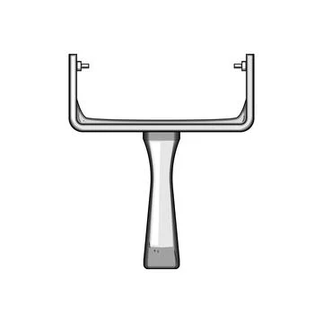 Paint roller frame vector illustration for renovation work Ilustración de archivo