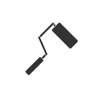Paint Roller icon flat Stock Illustration