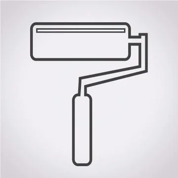 Paint roller icon Stock Illustration
