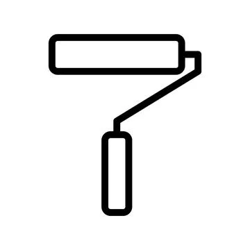Paint Roller icon Stock Illustration