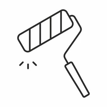Paint roller icon Stock Illustration