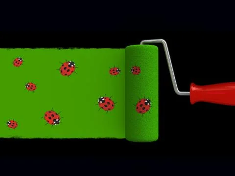 Paint roller Stock Illustration