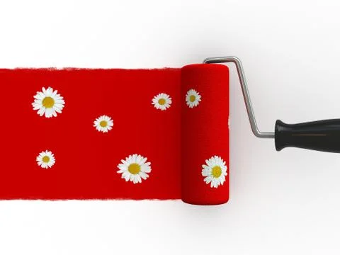 Paint roller Stock Illustration