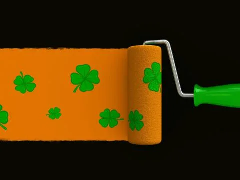 Paint roller Stock Illustration