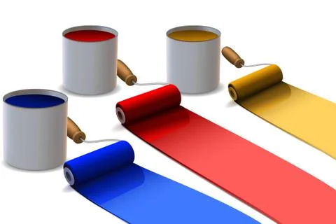 Paint roller Stock-Illustration