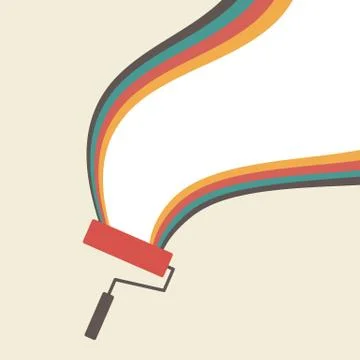 Paint roller Stock Illustration