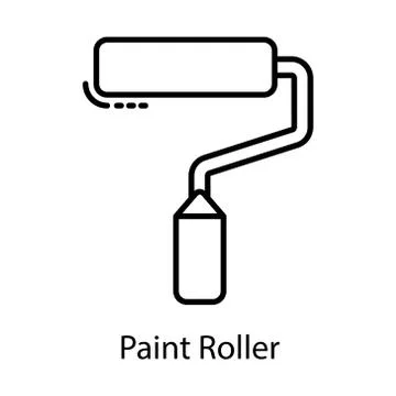 Paint Roller Stock Illustration